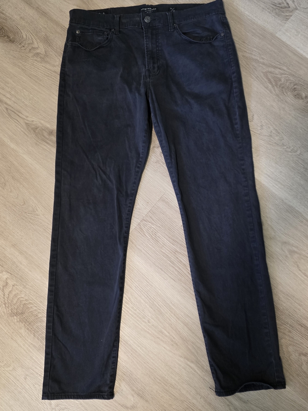 Lucky Brand Men's Slim Straight Black Jeans